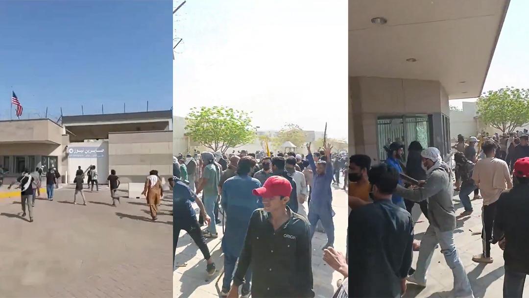 ABD Konsolosluğu nu ateşe verdiler! Hamaney in &ouml;l&uuml;m&uuml;nden sonra Pakistan da karıştı 1