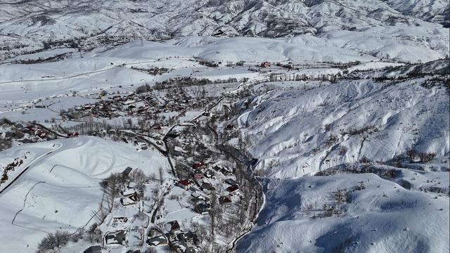 Bing&ouml;l&rsquo;de kar sonrası kartpostallık g&ouml;r&uuml;nt&uuml;ler ortaya &ccedil;ıktı 1
