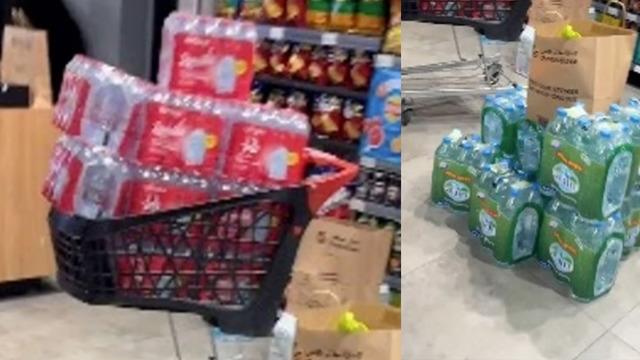 Koli koli alıp stokladılar! Dubai'de su krizi endişesi