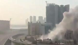 İran'ın hedef aldığı Bahreyn'in kalbinde otel saldırısı! G&ouml;r&uuml;nt&uuml;s&uuml; ortaya &ccedil;ıktı