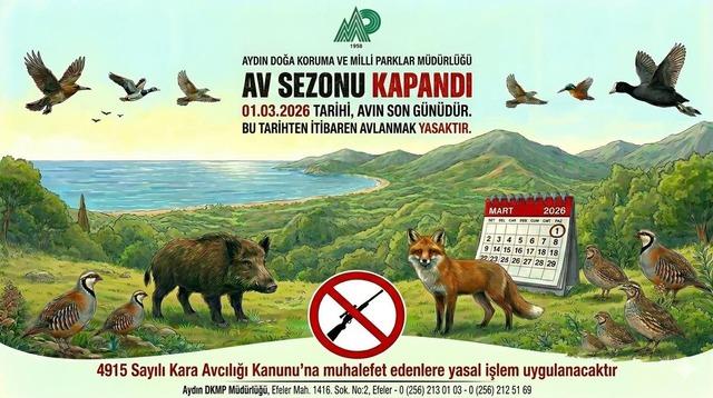 Aydın&rsquo;da av sezonu sona erdi 1