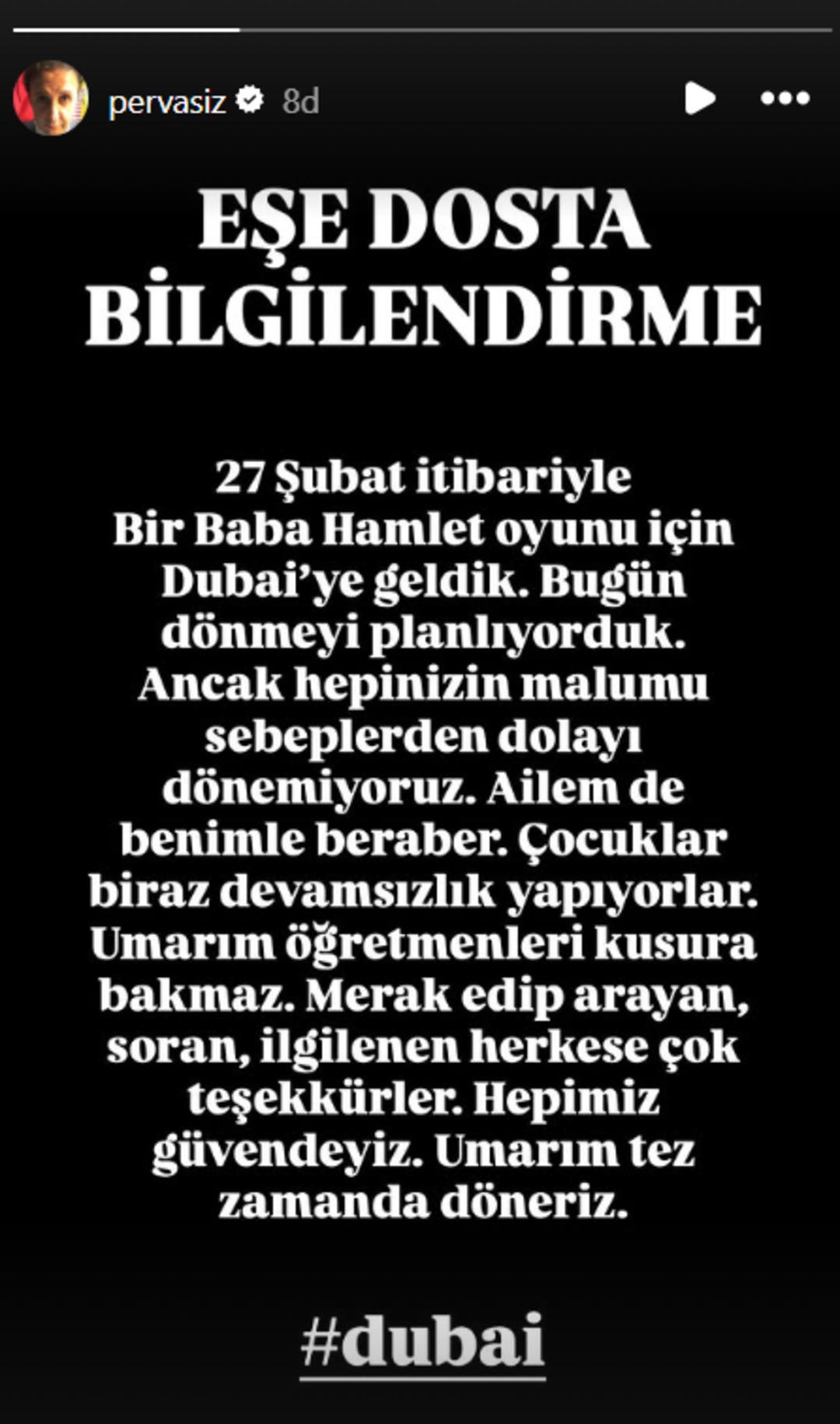 İlker Ayrık ve Şevket Çoruh Dubai de mahsur kaldı! "Ailem de benimle beraber" 2