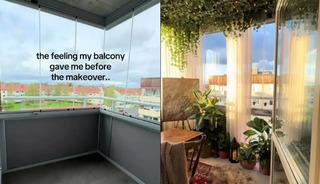 Uygun fiyatlı dokunuşla balkonu seraya &ccedil;evirdi!
