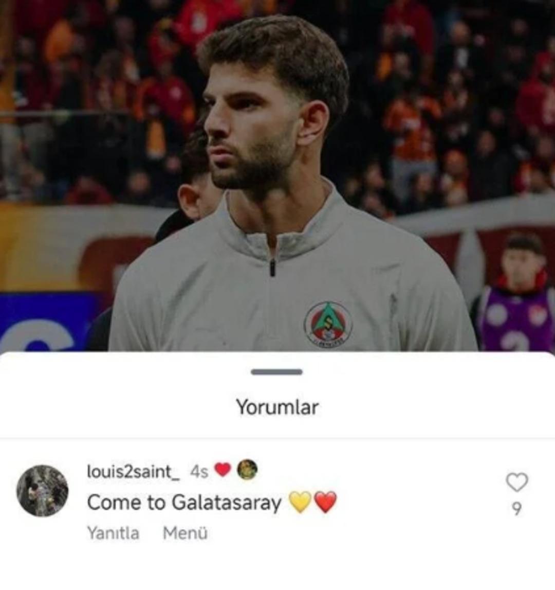 Taraftar  come to Galatasaray  dedi o beğeni attı! Bu hamlesi olay oldu 1