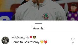 Taraftarın 'come to Galatasaray' yorumuna beğeni! 