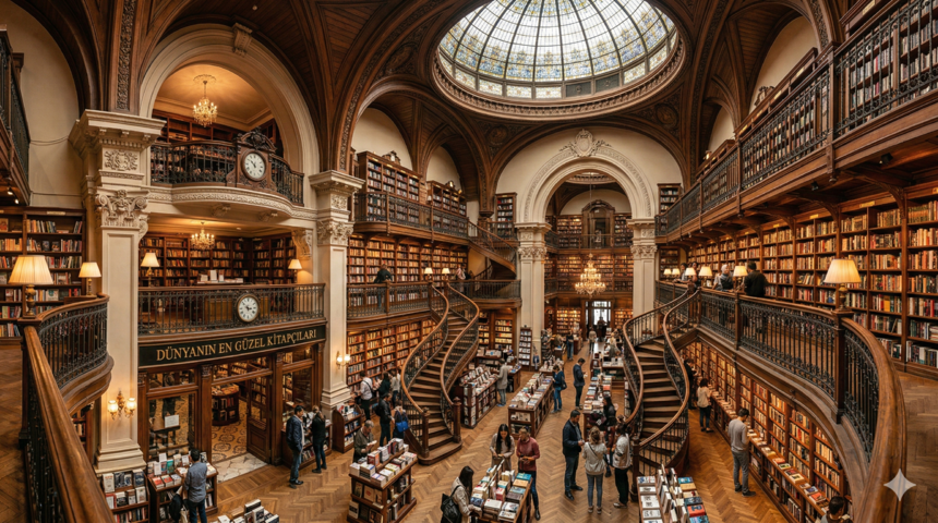 D&uuml;nyanın en g&uuml;zel kitap&ccedil;ıları: Y&uuml;zeni bile var!