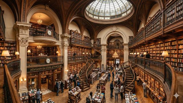 Dünyanın en güzel kitapçıları: Yüzeni bile var!