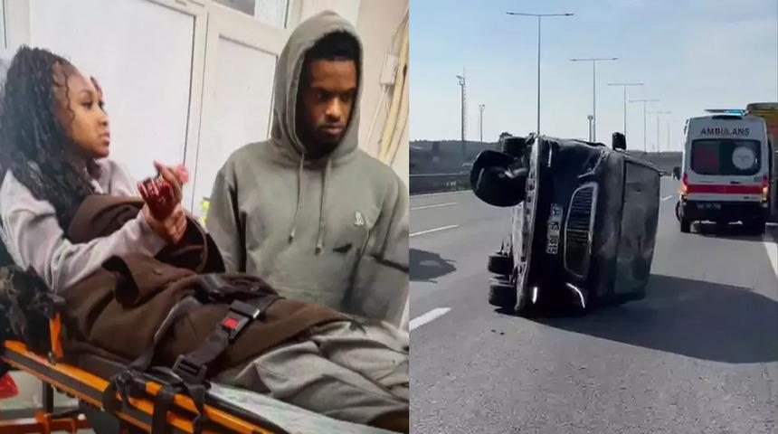 SON DAKİKA | Fenerbah&ccedil;e'yi korkutan haber! Nelson Semedo'nun eşi Kuzey Marmara Otoyolu'nda kaza ge&ccedil;irdi...