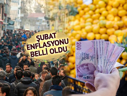 T&Uuml;İK Şubat enflasyonunu a&ccedil;ıkladı!