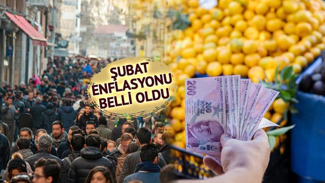 TÜİK Şubat enflasyonunu açıkladı! Milyonların beklediği rakam belli oldu