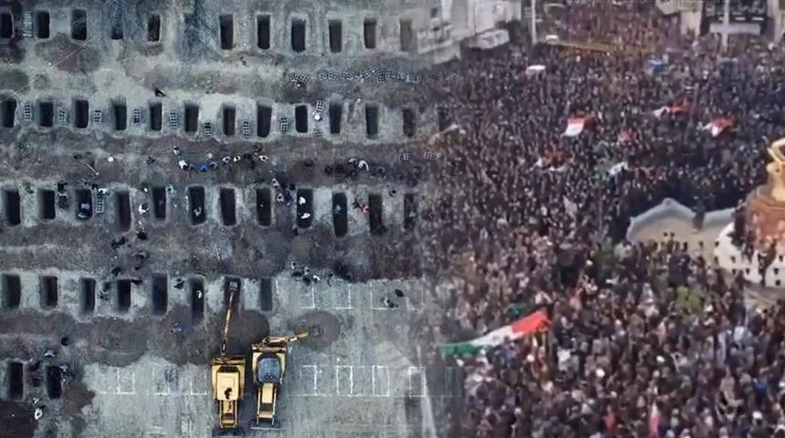 168 kız &ccedil;ocuğu i&ccedil;in İran'da kitlesel cenaze t&ouml;reni! ABD ve İsrail okulu vurmuştu... 'İntikam' sloganları atılıyor