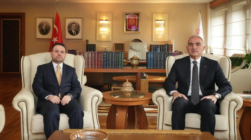 Bakan G&uuml;rlek'ten Bakan Ersoy'a ziyaret