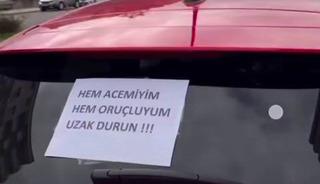 Acemi s&uuml;r&uuml;c&uuml;den trafikte 'ilgin&ccedil;' &ouml;nlem!