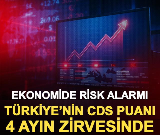 Ekonomide risk alarmı: Türkiye’nin CDS puanı 4 ayın zirvesinde!