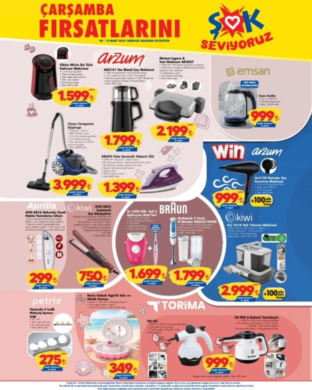 ŞOK a Samsung akıllı çamaşır kurutma makinesi geliyor! 4 Mart 2026 ŞOK aktüel katalog yayınlandı! 4