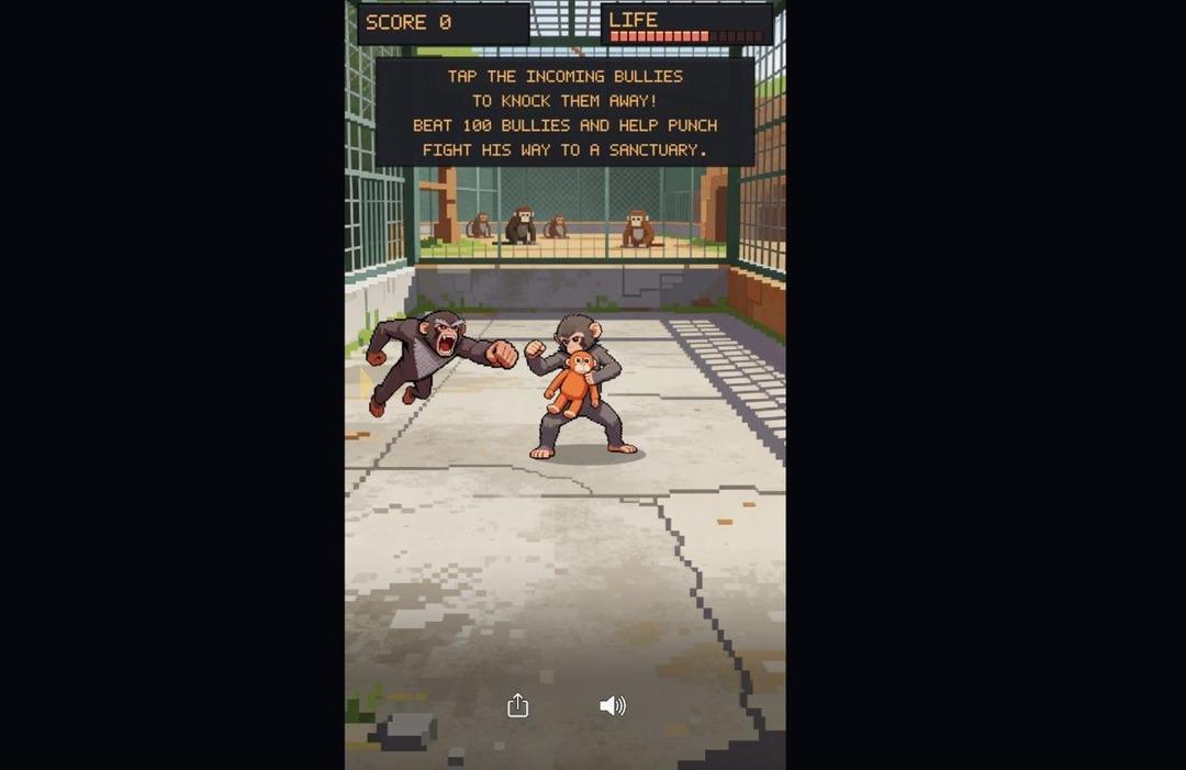 D&uuml;nyanın kalbinde taht kuran maymun Punch ın oyunu &ccedil;ıktı: "Zoo Fighter" 1