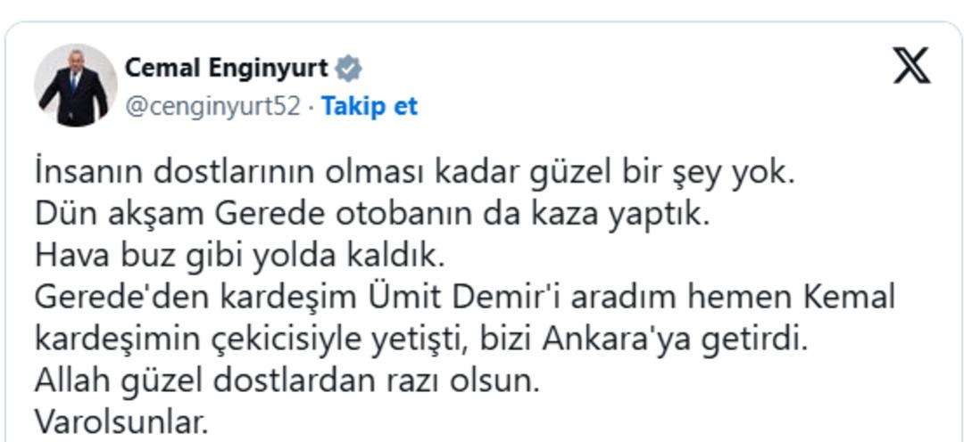 CHP li Cemal Enginyurt trafik kazası ge&ccedil;irdi! 1