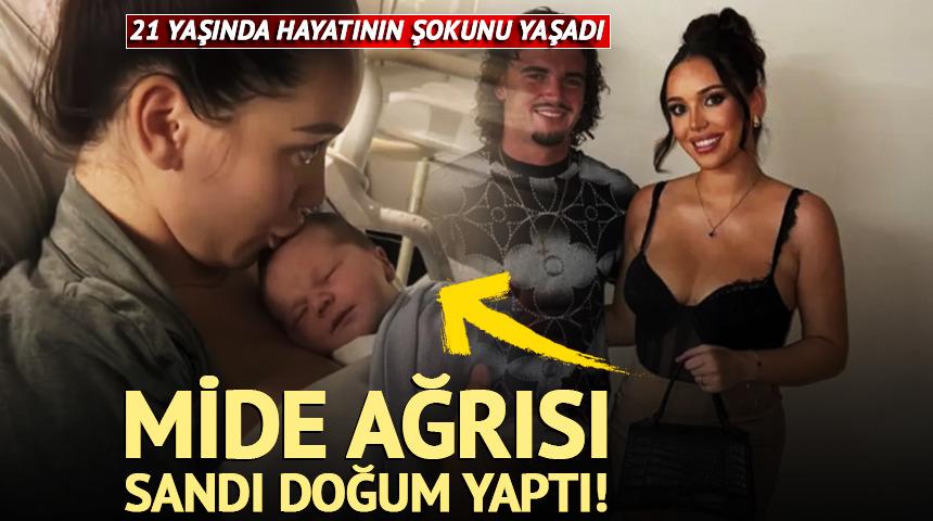 Mide ağrısı sandı doğum yaptı!