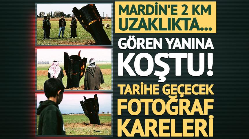 Suriye'nin Kamışlı kentine f&uuml;ze d&uuml;şt&uuml;! G&ouml;ren yanına koştu... 