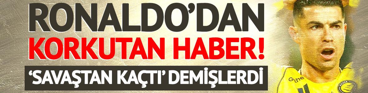 SON DAKİKA | Cristiano Ronaldo 'savaştan ka&ccedil;tı' deniyordu, ger&ccedil;ek bambaşka &ccedil;ıktı!