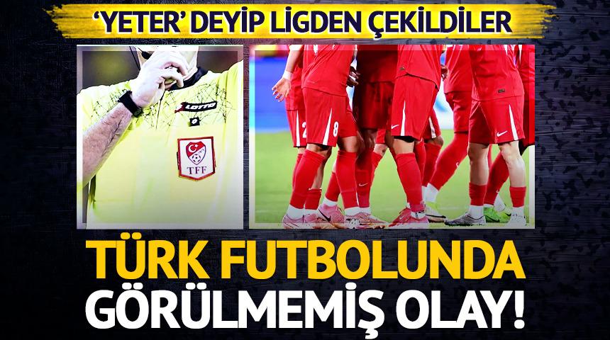 SON DAKİKA | T&uuml;rk futbolunda deprem! 'Artık yeter' deyip ligden &ccedil;ekildiler