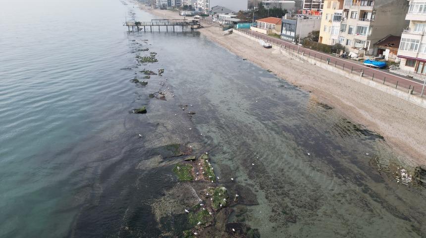 Tekirdağ'da deniz suyu &ccedil;ekildi