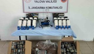Yalova&rsquo;da ka&ccedil;ak sigara operasyonu