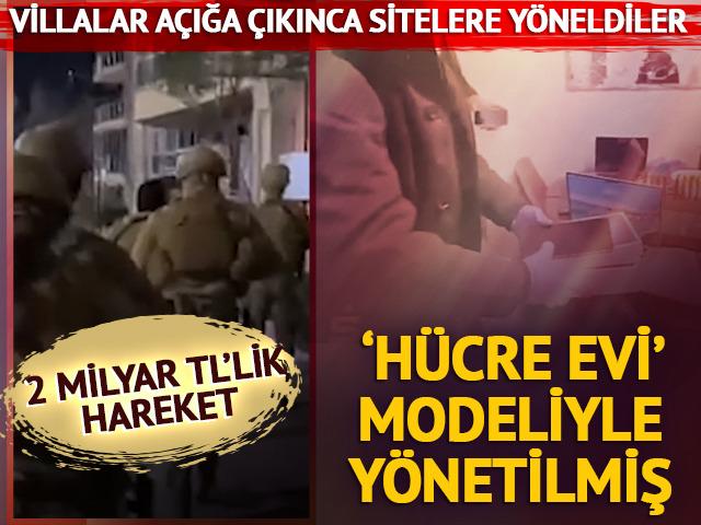 Aile izlenimi verip sitelere yerleşmişler! Yasa dışı bahis ağı 'h&uuml;cre evi' modeliyle y&ouml;netilmiş