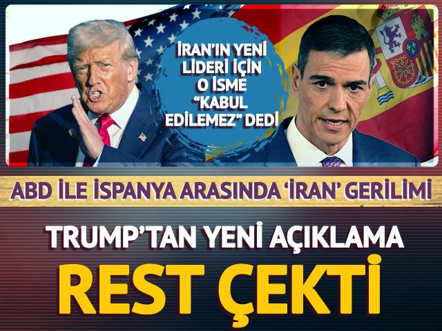 ABD Başkanı Trump'tan İspanya'ya tepki: "Onlarla takım oyuncusu olmayacağız"