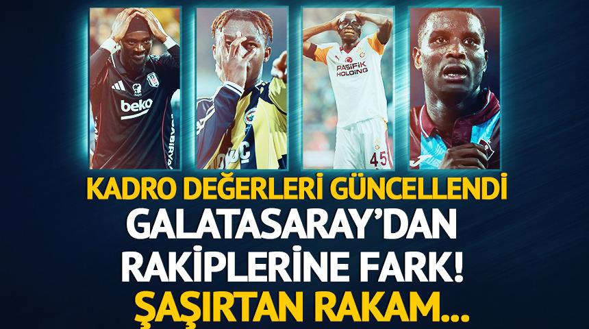 S&uuml;per Lig kadro değerleri g&uuml;ncellendi! Galatasaray rakiplerine fark attı: Şaşırtan rakam
