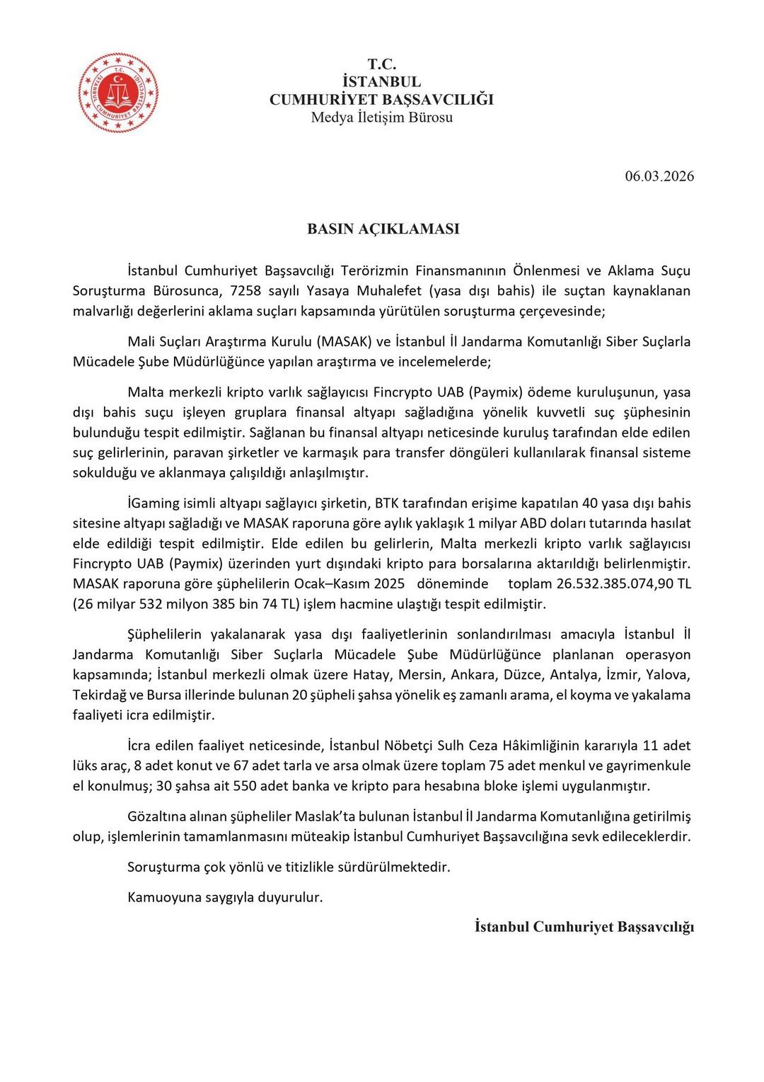 9 ilde eş zamanlı yasa dışı bahis operasyonu! Milyarlarca liralık işlem tespit edildi 1