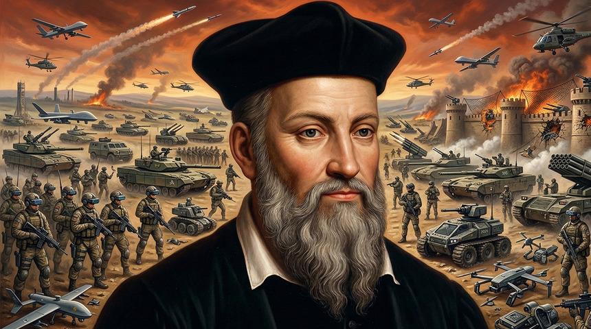 Nostradamus'un İran kehaneti g&uuml;ndem oldu! 'Savaş 7 ay s&uuml;recek'