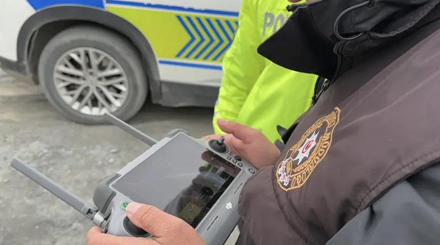Dron destekli denetimde s&uuml;r&uuml;c&uuml;lere 96 bin TL ceza uygulandı
