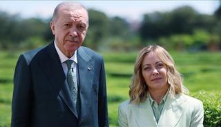Cumhurbaşkanı Erdoğan İtalya Başbakanı Meloni ile g&ouml;r&uuml;şt&uuml;! 