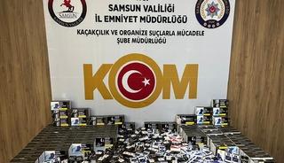 Samsun'da 22 bin makaron ele ge&ccedil;irilen operasyonda 4 ş&uuml;pheli g&ouml;zaltına alındı