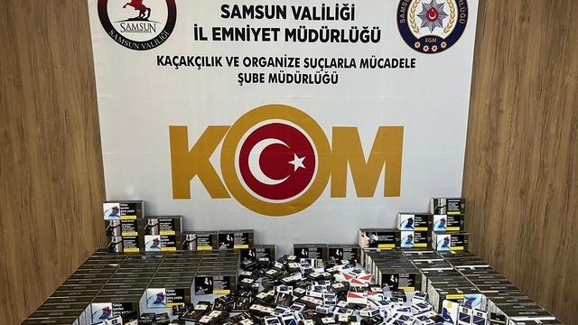 Samsun'da 22 bin makaron ele geçirilen operasyonda 4 şüpheli gözaltına alındı