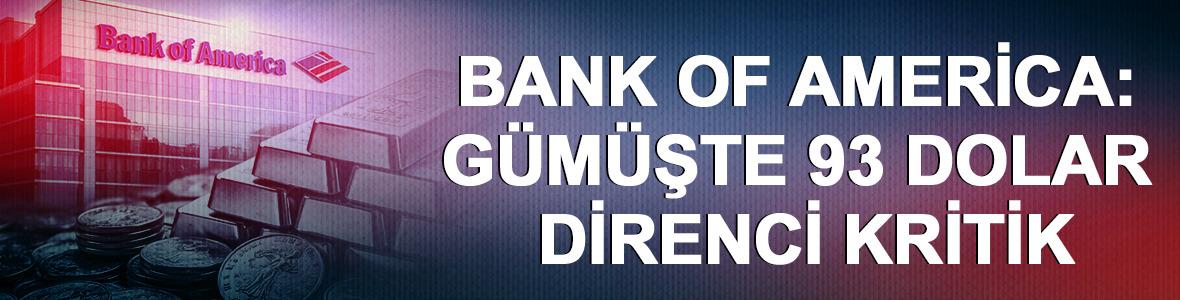 Bank of America: G&uuml;m&uuml;şte 93 dolar direnci kritik