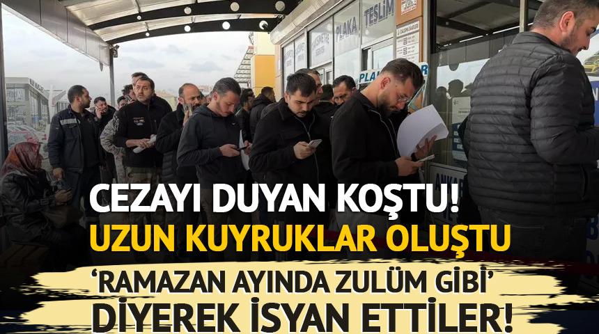 Cezayı duyan koştu! 140 bin TL'lik plaka kuyruğu 