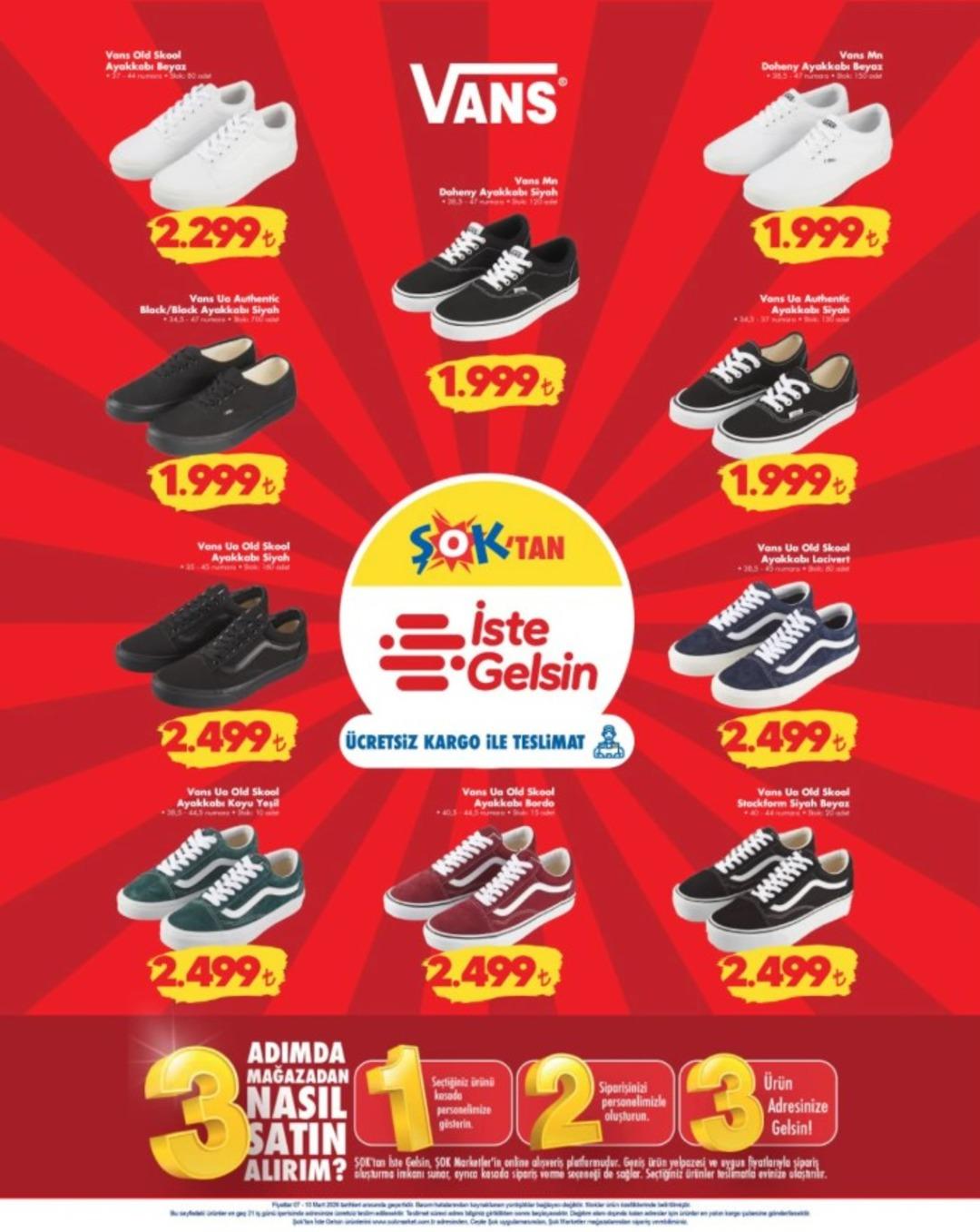 ŞOK a Vans ayakkabı modelleri geliyor! 7 Mart 2026 ŞOK aktüel katalog yayınlandı! 3