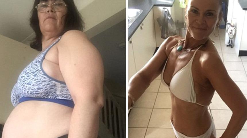 Tebrikler s&uuml;per babaanne! 3 ayda tam 32 kilo verdi