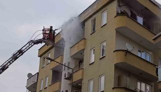 Bursa&rsquo;da yemek yapılırken &ccedil;ıkan yangın paniğe neden oldu