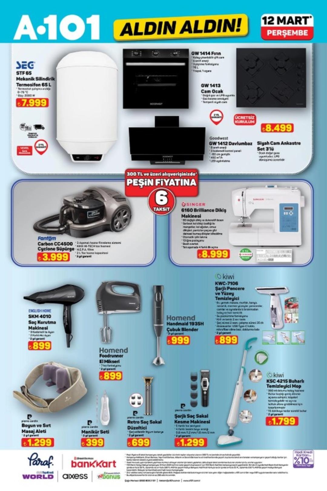 A101 e termosifon geliyor! 12 Mart 2026 A101 katalog yayınlandı! 5