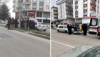 Ankara'da otomobilin &ccedil;arptığı yaya yaralandı