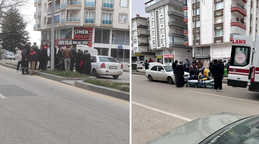 Ankara'da otomobilin &ccedil;arptığı yaya yaralandı