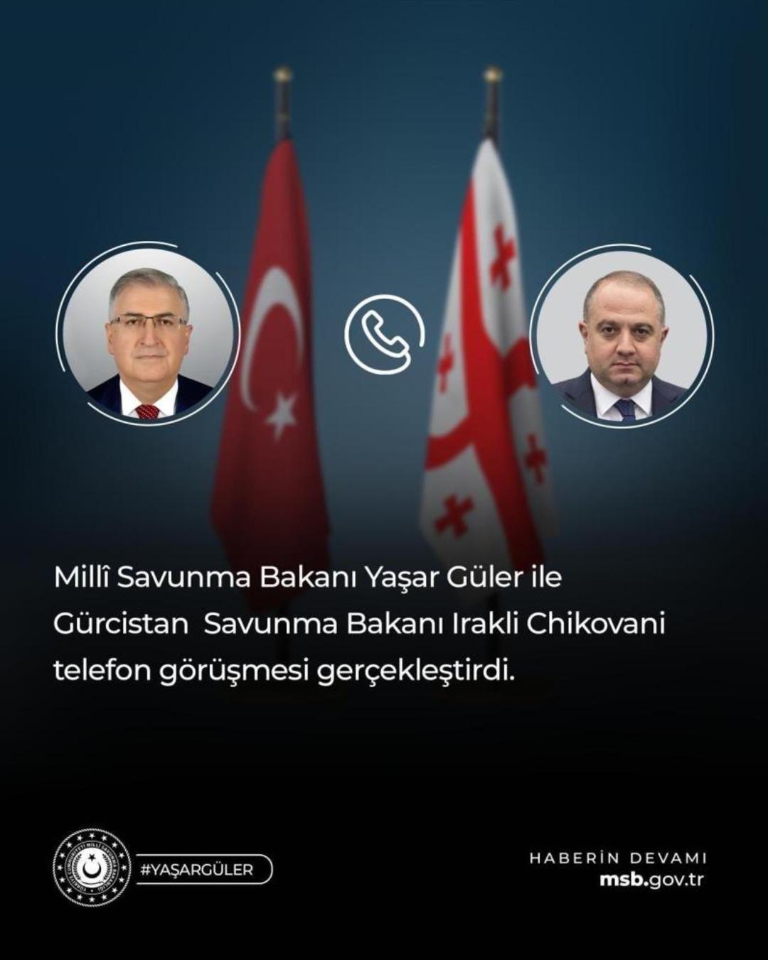 Bakan G&uuml;ler, G&uuml;rcistanlı mevkidaşı ile telefonda g&ouml;r&uuml;şt&uuml; 1