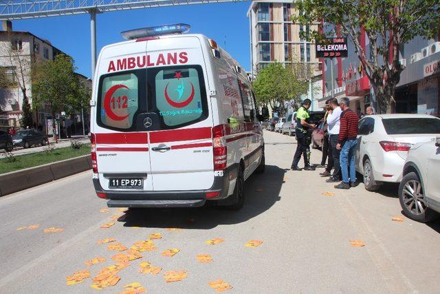 Köpeğe çarpmamak için hayatını tehlikeye attı