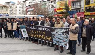 Gaziantep'te ABD ve İsrail'in İran'a y&ouml;nelik saldırıları protesto edildi