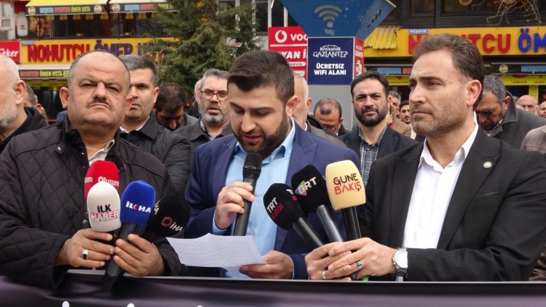 Gaziantep te ABD ve İsrail in İran a y&ouml;nelik saldırıları protesto edildi 1