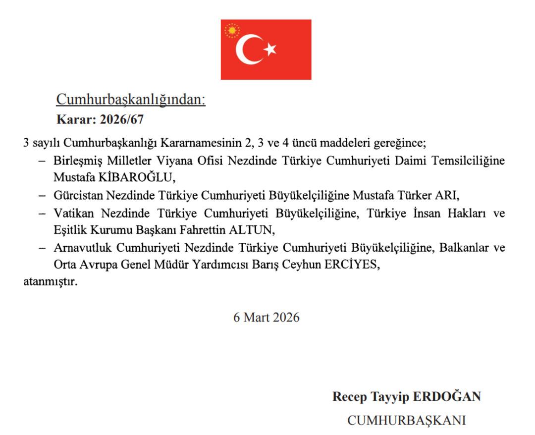 Fahrettin Altun Vatikan B&uuml;y&uuml;kel&ccedil;isi g&ouml;revine atandı 2