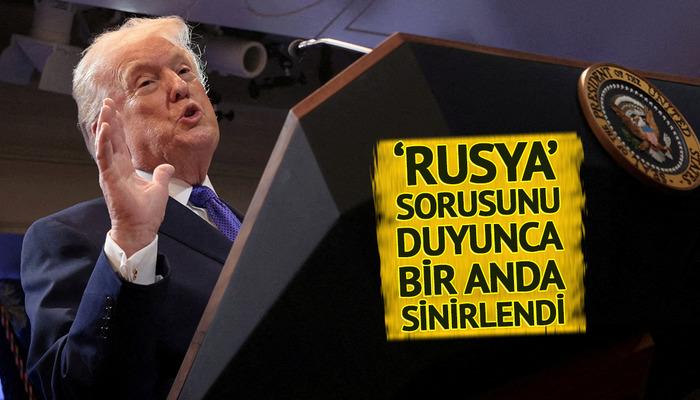 Trump&rsquo;ı &ccedil;ıldırtan soru! Rusya iddiasını duyunca &ccedil;ok kızdı